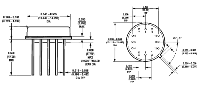 TO-12, Pin Diode, Switch Driver, DH0035/C Replacement