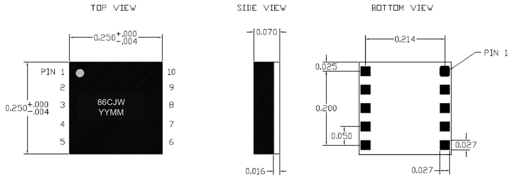 GaN FET Switch Driver with Neg Voltage Generator, DFN