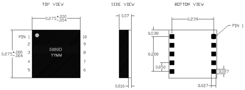 GaN FET Switch Driver with Neg Voltage Generator, DFN